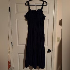 Elegant Navy Blue Women's Dress